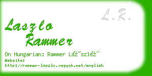 laszlo rammer business card